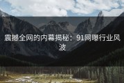 震撼全网的内幕揭秘：91网曝行业风波