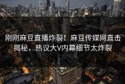 刚刚麻豆直播炸裂！麻豆传媒网直击揭秘，热议大V内幕细节太炸裂
