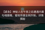 【紧急】神秘人在午夜之后遭遇内幕 勾魂摄魄，蜜桃传媒全网炸锅，详情揭秘