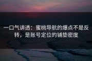 一口气讲透：蜜桃导航的爆点不是反转，是账号定位的铺垫密度