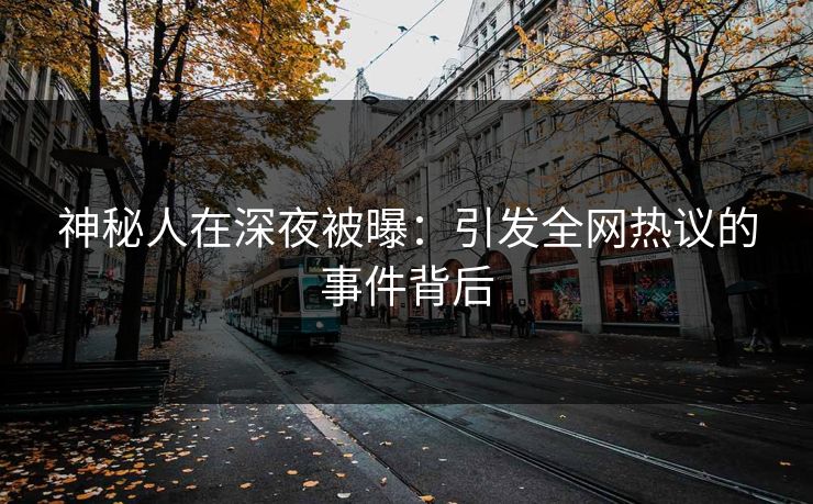 神秘人在深夜被曝：引发全网热议的事件背后